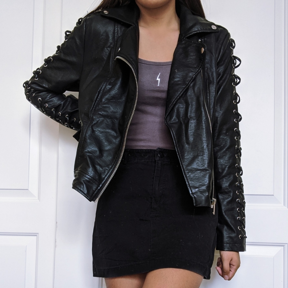 Forever 21 Black Faux Leather Jacket